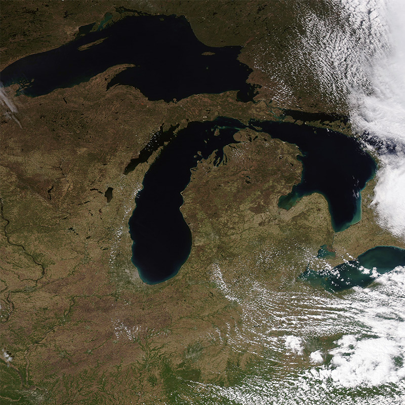 Michigan from Space | Michigan Travel Club